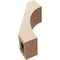 Ekena Millwork 5-inch W x 10-inch D x 14-inch H Westlake Rough Cedar Woodgrain TimberThane Knee Brace, Primed BRCUR05X10X14WTLRCPR - alternate 3